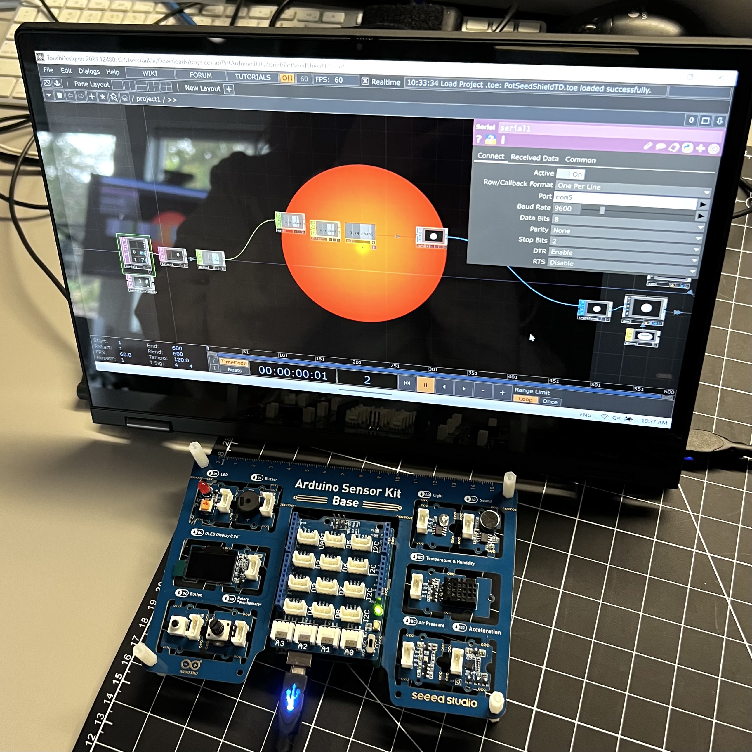 Using Arduino and Touch Designer together