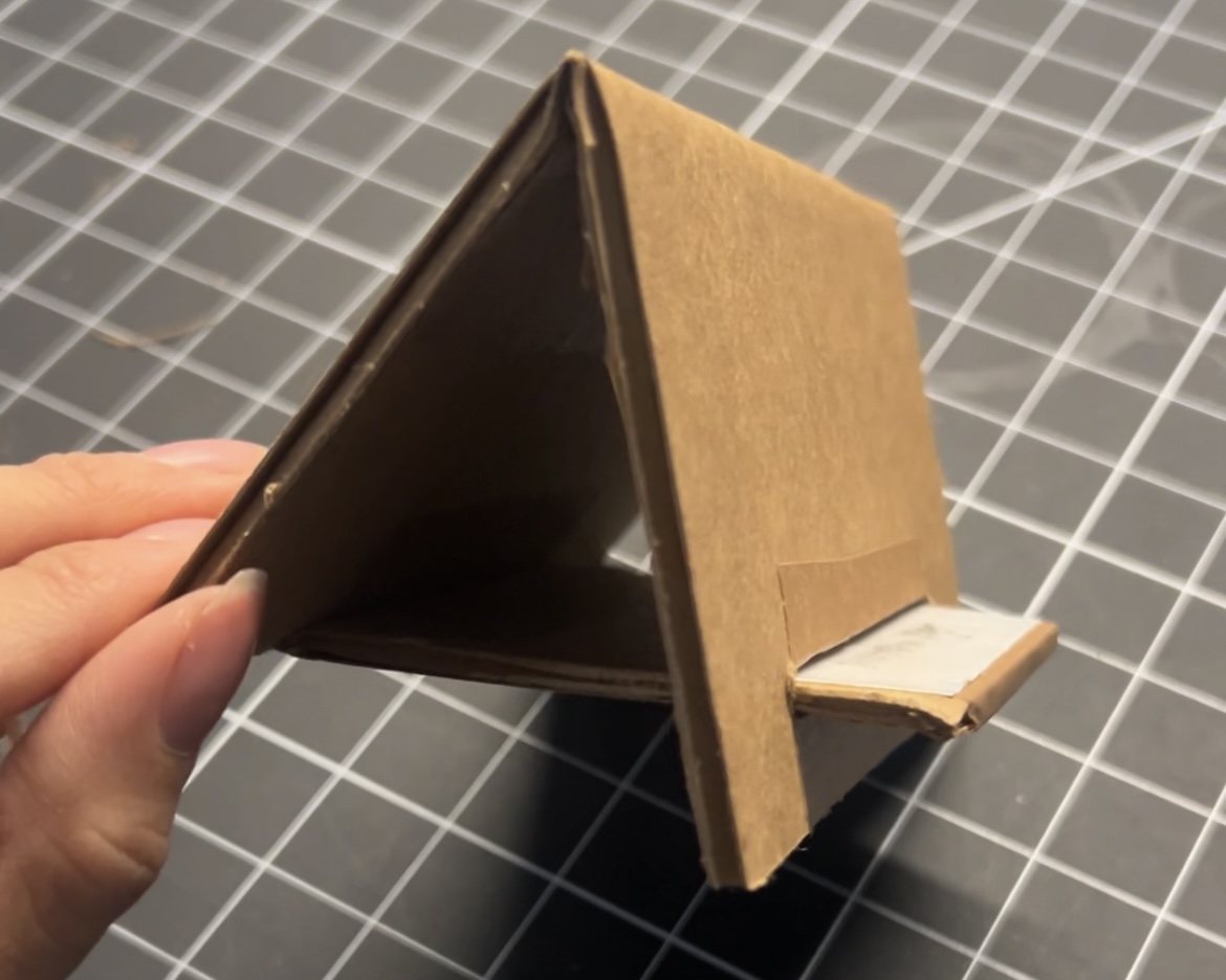 Finished phone stand prototype